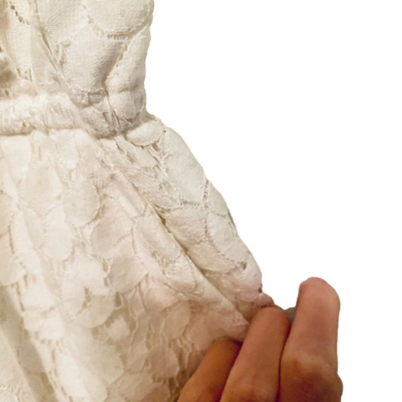 Full Tilt White Lace Romper Extra Small - Picture 5 of 9